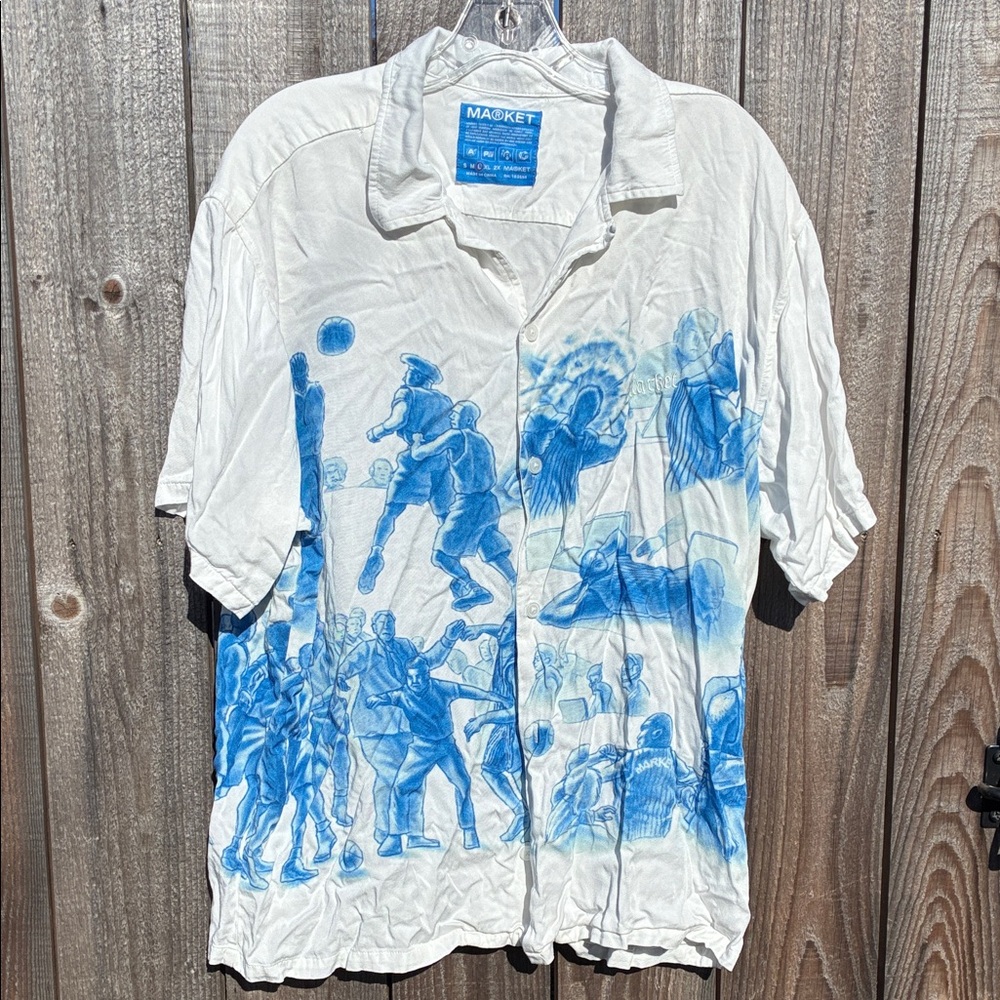 Market White Graphic Shirt